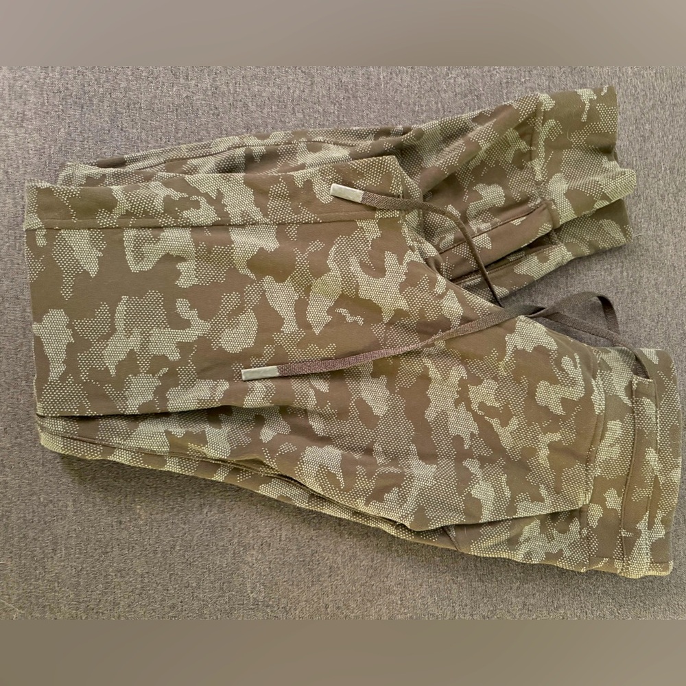 Lululemon Olive Camouflage Joggers